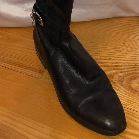 Black Michael kors over the knee leather boots - Picture 7 of 14